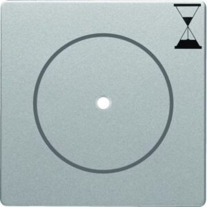 Q.x Zentralstück für Zeit-Relais-Schalteinsatz, alu samt, Berker 16746084