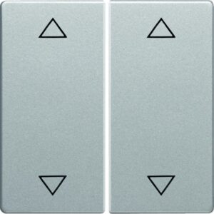 Q.x Serienwippe mit Pfeilsymbolen, alu samt, Berker 16446084