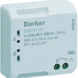 KNX-RF Schaltaktor 1fach mit Tasterschaltung Up, Berker 85875110