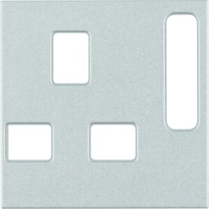 Zentralstück für Steckdosen, British Standard abschaltbar Berker B.7 alu, matt, Berker 3313071404