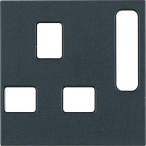 Zentralstück für Steckdosen, British Standard abschaltbar Berker B.3/B.7 anthraz, Berker 3313071606