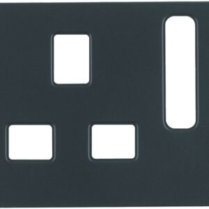 Zentralstück für Steckdosen, British Standard abschaltbar Berker K.1 anthrazit,, Berker 3313077006