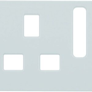 Zentralstück für Steckdosen, British Standard abschaltbar Berker K.1 polarweiß,, Berker 3313077009