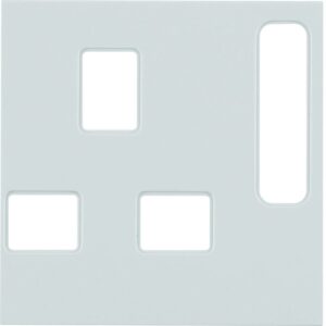 Zentralstück für Steckdosen, British Standard abschaltbar Berker S.1 weiß, glänz, Berker 3313078982