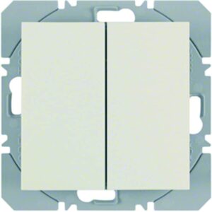 KNX-Funk Wandsender 2fach flach quicklink Berker S.1 weiß, glänzend, Berker 85656282