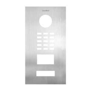 Frontblende für DoorBird D2101V, Edelstahl V4A (salzwasser- und flugrostbeständig), gebürstet, DoorBird 423861510