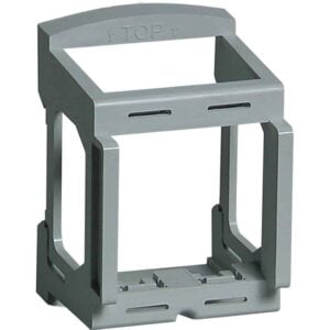Hutschienenadapter MSC, 2,5 TE, Grau, für den Einbau von 2-moduligen Mosaic Bticino F80AL