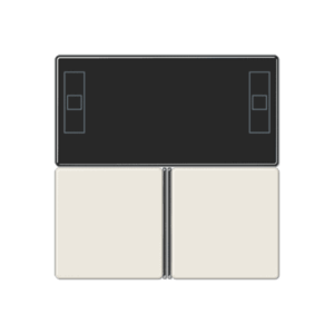 Tastensatz, komplett, für Kompakt-Raumcontroller-Modul Art.-Nr.: 4093 KRM TS D JUNG A4093TSA