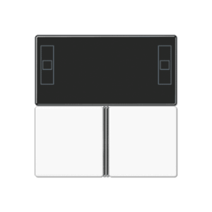 Tastensatz, komplett, für Kompakt-Raumcontroller-Modul Art.-Nr.: 4093 KRM TS D JUNG A4093TSAWW