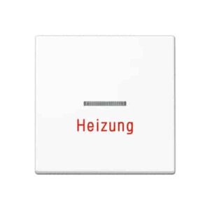Wippe, Linse, Lichtleiter, Aufschrift Heizung, für Wipp-Kontrollschalter, Tast-Kontrollschalter und beleuchtbare Taster JUNG A590HWW
