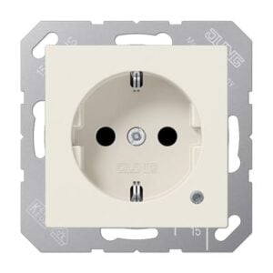 SCHUKO-Steckdose, 16 A 250 V ~, Berührungsschutz, Funktionsanzeige, antibakteriell JUNG ABA1520KO