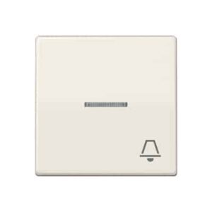 Wippe, Symbol Klingel, Linse, Lichtleiter, Zentralplatte, antibakteriell, für beleuchtbare Taster JUNG ABAS591KO5K