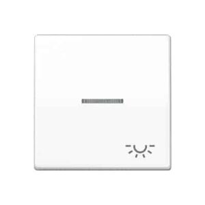 Wippe, Symbol Licht, Linse, Lichtleiter, Zentralplatte, für beleuchtbare Taster JUNG AS591KO5LWW