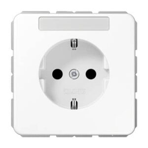 SCHUKO-Steckdose, 16 A 250 V ~, Berührungsschutz, Schriftfeld, bruchsicher JUNG CD1520BFKINAWW
