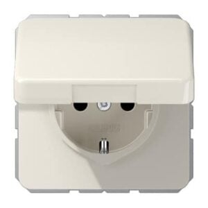 SCHUKO-Steckdose, 16 A 250 V ~, Klappdeckel, bruchsicher JUNG CD1520BFKL