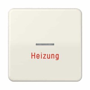 Wippe, Linse, Lichtleiter, Aufschrift Heizung, für Wipp-Kontrollschalter, Tast-Kontrollschalter und beleuchtbare Taster JUNG CD590H