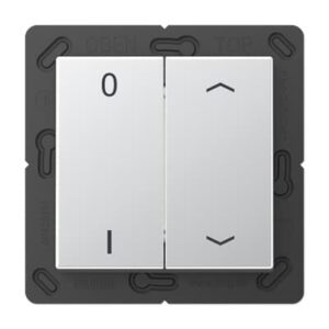 EnOcean Funk-Wandsender, Symbole 01, Pfeil-Symbole Auf/Ab, 4-kanalig JUNG ENOA595P01AL