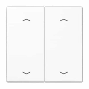 EnOcean Funk-Wandsender, Pfeil-Symbole Auf/Ab, 4-kanalig JUNG ENOLS995MPWW