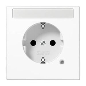 SCHUKO-Steckdose, 16 A 250 V ~, Berührungsschutz, Schriftfeld, Funktionsanzeige, bruchsicher JUNG LS1520BFNAKOWW