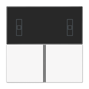 Tastensatz, komplett, für Kompakt-Raumcontroller-Modul Art.-Nr.: 4093 KRM TS D JUNG LS4093TSAWW