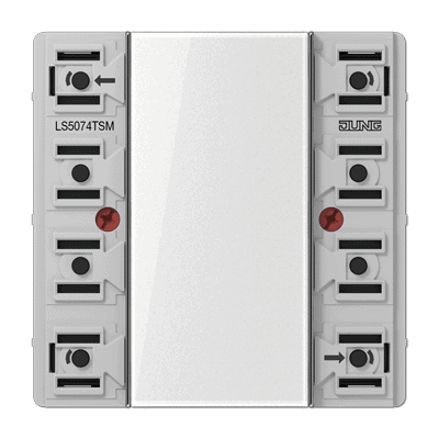 KNX Tastsensor-Modul Standard, 4 fach, Beschriftungsfeld, integrierter  Busankoppler JUNG LS5074TSM - Online Shop fr Gebudeautomation und Technik