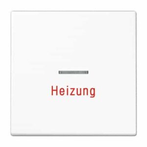 Wippe, Linse, Lichtleiter, Aufschrift Heizung, für Wipp-Kontrollschalter, Tast-Kontrollschalter und beleuchtbare Taster JUNG LS990HWW