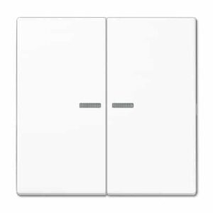 Wippe, Linsen, Lichtleiter, für Serien-Wippschalter, Serien-Wipp-Kontrollschalter, Doppel-Taster und Taster BA 2 fach Tasterstellung und Mittenstellung JUNG LS995KO5WW