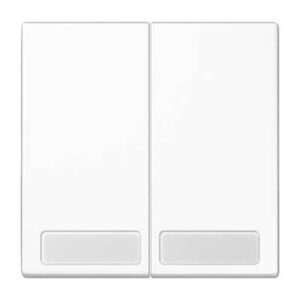 Wippe, Schriftfelder, für Serienschalter, ..., Multi-Switch und Taster BA 2 fach JUNG LS995NAWW
