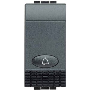 Taster Klingelsymbol 1M Anthrazit Bticino L4042N