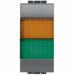 Doppel-Leuchtsig. Orange/Gruen Bticino L4372AV