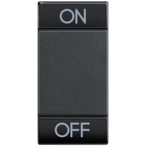 Wippe "On-Off" 1-Modulig Anthrazit Bticino L4911AGN