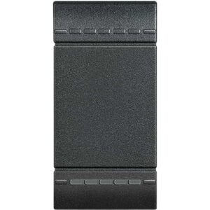 Wippe Neutr 1-Modulig Beleuchtet Unten Anth. Bticino L4915N
