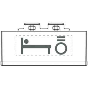 Symbol-Kit "Licht Bett" Anth. Bticino L4915SETBL
