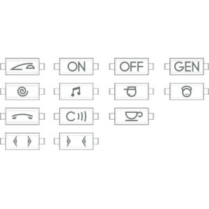 Symbol-Kit Axial Anthrazit Bticino L4916KIT