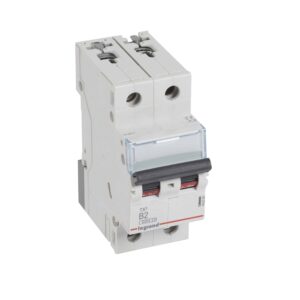 TX3 Leitungsschutzschalter B-Charakteristik, 2A, 2-polig, 6kA, 400VAC, 2TE Legrand 403380