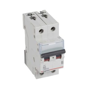 TX3 Leitungsschutzschalter B-Charakteristik, 3A, 2-polig, 6kA, 400VAC, 2TE Legrand 403381
