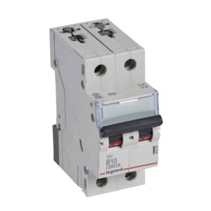 TX3 Leitungsschutzschalter B-Charakteristik, 10A, 2-polig, 6kA, 400VAC, 2TE Legrand 403385