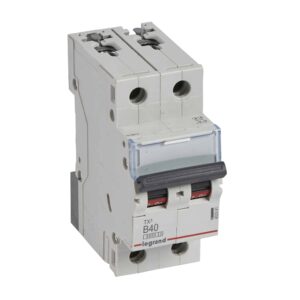 TX3 Leitungsschutzschalter B-Charakteristik, 40A, 2-polig, 6kA, 400VAC, 2TE Legrand 403391