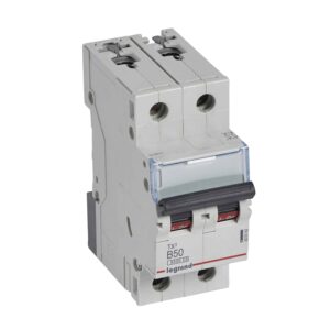 TX3 Leitungsschutzschalter B-Charakteristik, 50A, 2-polig, 6kA, 400VAC, 2TE Legrand 403392