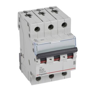 TX3 Leitungsschutzschalter B-Charakteristik, 20A, 3-polig, 6kA, 400VAC, 3TE Legrand 403403
