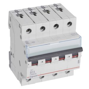 TX3 Leitungsschutzschalter B-Charakteristik, 13A, 4-polig, 6kA, 400VAC, 4TE Legrand 403416