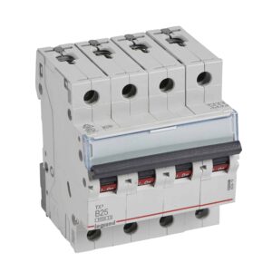 TX3 Leitungsschutzschalter B-Charakteristik, 25A, 4-polig, 6kA, 400VAC, 4TE Legrand 403419