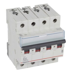 TX3 Leitungsschutzschalter B-Charakteristik, 32A, 4-polig, 6kA, 400VAC, 4TE Legrand 403420