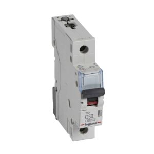 TX3 Leitungsschutzschalter C-Charakteristik, 50A, 1-polig, 6kA, 230/400VAC, 1TE Legrand 403439