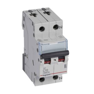 TX3 Leitungsschutzschalter C-Charakteristik, 10A, 1-polig+N,6kA, 230VAC, 2TE Legrand 403457