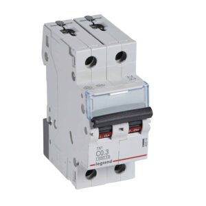 TX3 Leitungsschutzschalter C-Charakteristik, 0,3A, 2-polig, 6kA, 400VAC, 2TE Legrand 403518