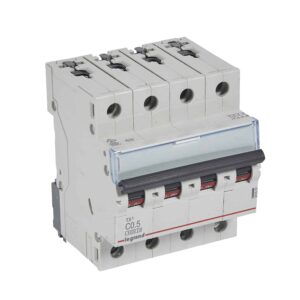 TX3 Leitungsschutzschalter C-Charakteristik, 0,5A, 4-polig, 6kA, 400VAC, 4TE Legrand 403553