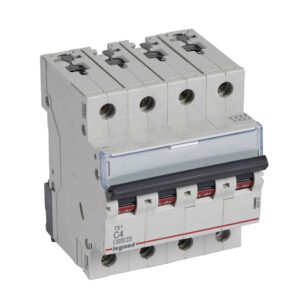 TX3 Leitungsschutzschalter C-Charakteristik, 4A, 4-polig, 6kA, 400VAC, 4TE Legrand 403557