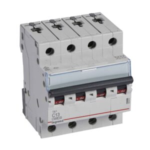 TX3 Leitungsschutzschalter C-Charakteristik, 13A, 4-polig, 6kA, 400VAC, 4TE Legrand 403561