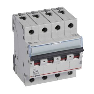 TX3 Leitungsschutzschalter C-Charakteristik, 16A, 4-polig, 6kA, 400VAC, 4TE Legrand 403562